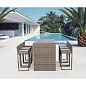 Барный комплект плетеной мебели Афина-Мебель T390GD/Y390G-W78 6Pcs Grey