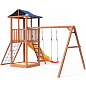 Детская деревянная площадка Можга 1 СГ1-Р926-Р912-Тент с сеткой для лазания крыша тент