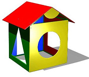 домик-беседка геометрия cки 059 для детских площадок 