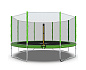Батут DFC Trampoline Fitness с сеткой 14FT зеленый