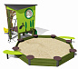Песочный дворик с горкой МГ 1203 для детской площадки