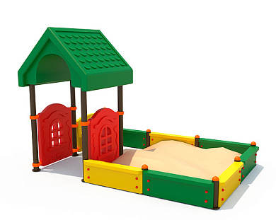 песочный дворик ппд-020 пластиковый для детской площадки