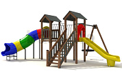игровой комплекс actiwood aw-24 для детской площадки