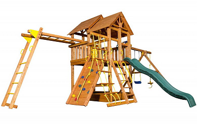 детская площадка playgarden skyfort ii с рукоходом pg-pkg-sf02