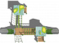 Детский городок Тула Papercut ДГ107.00.1.1 для игровых площадок 3-7 лет