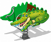 качалка на пружине крокодил у1 кч082 для детской площадки