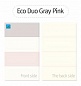 Коврик-мат складной AlzipMat Color Folder Eco Duo Grey Pink детский