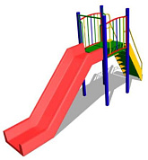 детская горка радуга-2 cки 080 для детей 7-14 лет для игровой площадки