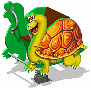 качалка на пружине черепаха у1 кч080 для детской площадки