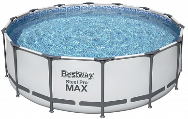каркасный бассейн bestway steel pro max 5612x bw 427х122 см, 15232 л