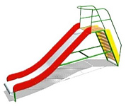 детская горка волна ски 077 для игровой площадки