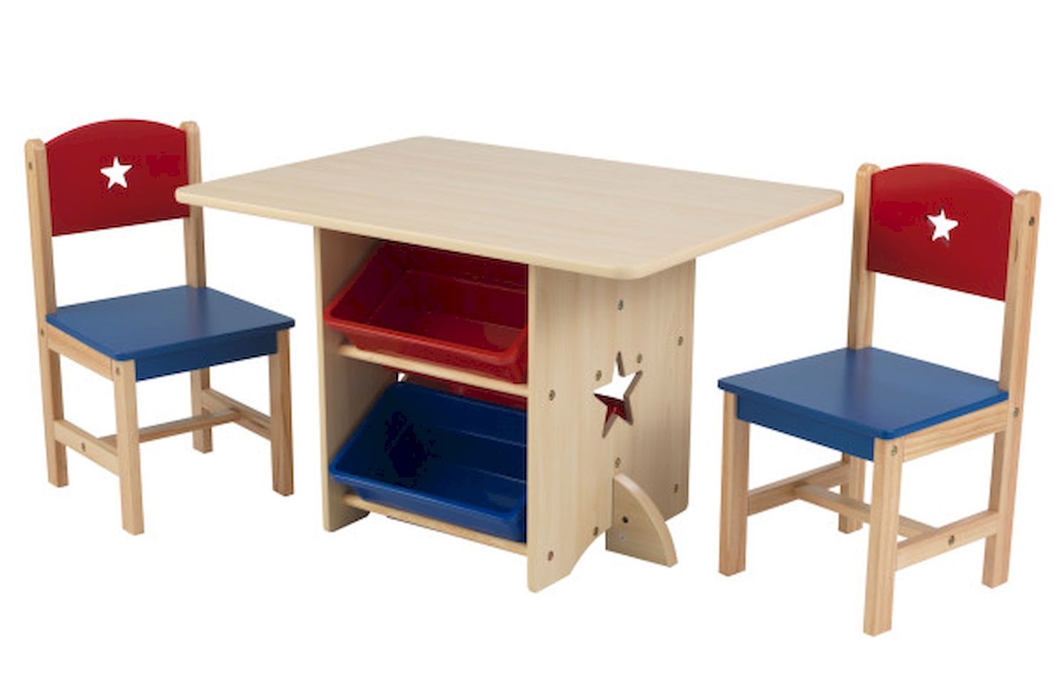 Комплект kidkraft стол + 2 стула + 4 ящика Star