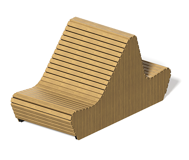 шезлонг пм-138.4 для парков и зон отдыха