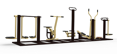 спортивный комплекс sport-fora ytr1k с тренажерами многофункциональный для улицы