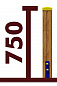 Столб 28301 из клееного бруса с закладной деталью для декоративного ограждения детской площадки