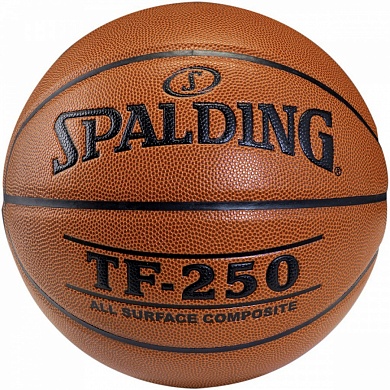 мяч баскетбольный spalding tf-250 р-р 7 all surf композит 74-531
