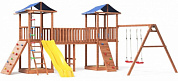 детская площадка можга спортивный городок 7 сг7-р912-р923-тент с качелями и широким скалодромом крыша тент