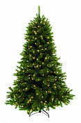 елка искусственная triumph лесная красавица зеленая + 152 лампы 73703 155 см