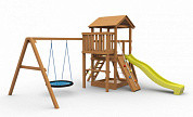 детский деревянный комплекс russsport барни с гнездом