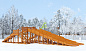Зимняя деревянная горка Igragrad Snow Fox 4 ската