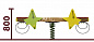 Качели-балансир на пружине Звездочка 04507 для детской площадки