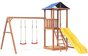 детская деревянная площадка можга 1 сг1-р926-р912-тент с сеткой для лазания крыша тент