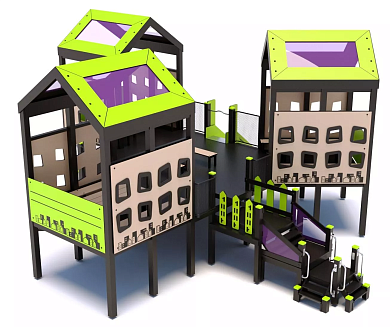 детский комплекс premium-eco дг.прм05 для игровой площадки