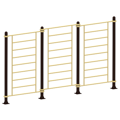 шведская стенка sport-fora ysk47 трехсекционная прямая для дачи