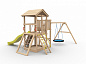 Детский деревянный комплекс RussSport Барни с гнездом без покрытия