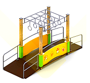 детский рукоход для детей с ограниченными возможностями для уличной площадки	