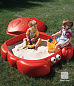 Детская песочница-бассейн с крышкой Step2 Краб 740500