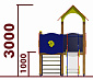 Игровой комплекс 07012.21 для детей 4-6 лет для уличной площадки