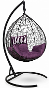 подвесное кресло-кокон laura outdoor sevilla velour sev-3 черное