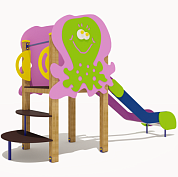 горка медуза 08023.24 h=1000 для детской площадки