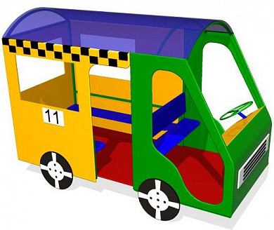 игровой макет автобус им007 для детских площадок