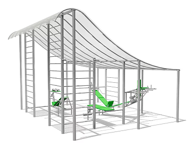 навес для тренажеров вст 7102 для спортивных площадок