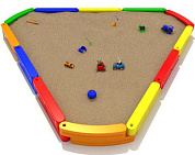песочница треугольник для детской площадки