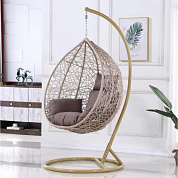 подвесное кресло афина-мебель afm-169a-lb beige