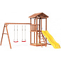 Детская деревянная площадка Можга 1 СГ1-Р926-Р912-Р981 с качелями крыша дерево 