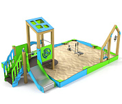 песочный дворик лд051003м для детской площадки