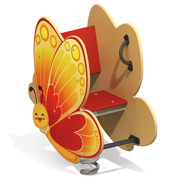 качалка на пружине бабочка кб-02.1 для игровой площадки