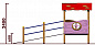 Домик с пандусом 0106002 для детей с ограниченными возможностями для уличной площадки