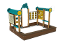 Песочный дворик Солнышко тип 2 для детской площадки