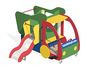 игровой комплекс машинка с горкой с боку ио-02.2 для детской площадки