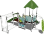 Детский городок Сардиния Papercut ДГ004.1.1 для игровых площадок 7-12 лет