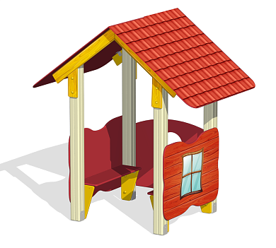 Домик-беседка Теремок ПС-11.6 для детской площадки