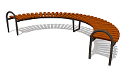 скамья парковая вст 9517 для улицы