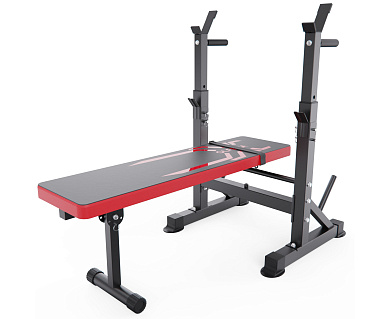 скамья dfc glfera 408c со стойками под штангу 