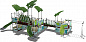 Детский городок Таити Papercut ДГ051.00.1 для игровых площадок 7-12 лет