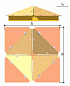Песочница Romana Кубик с крышкой 057.37.00  для детской площадки